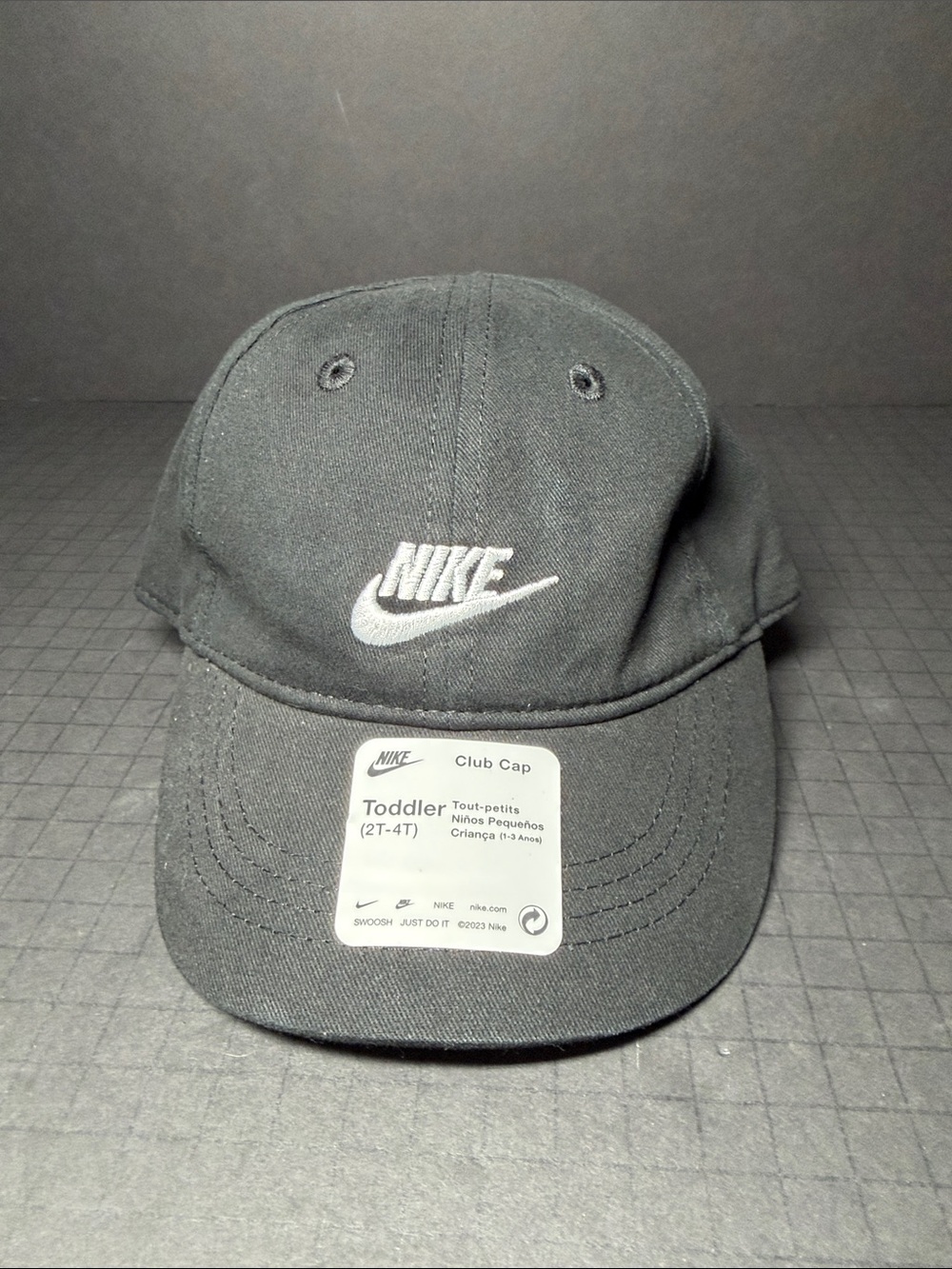 Nike Black Toddler Club Cap with White Swoosh